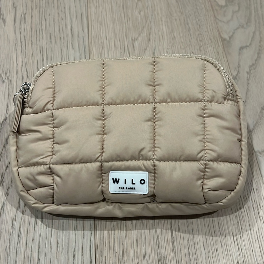 NWT Wilo the Label - Square Quilted Belt Bag (Beige)
